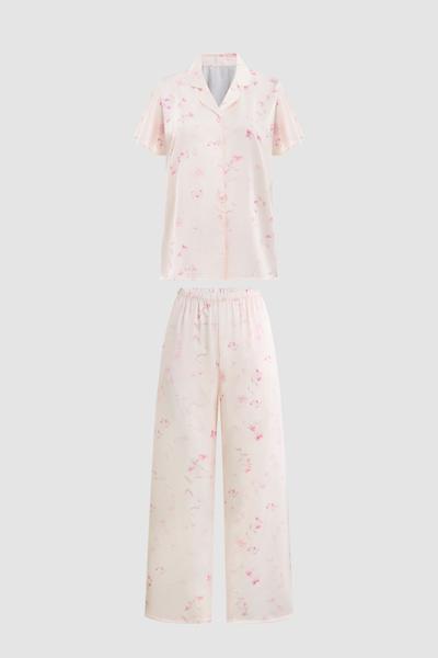 Bộ pijama dài nữ Vera latin in tay ngắn - V0821