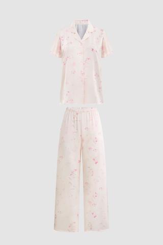 Bộ pijama dài nữ Vera latin in tay ngắn - V0821Da in hoa