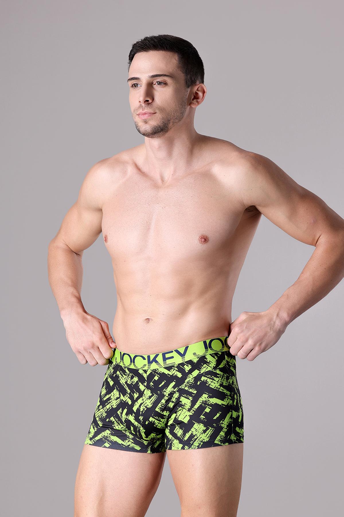 Quần lót nam Jockey poly in họa tiết dáng Trunk - J1032