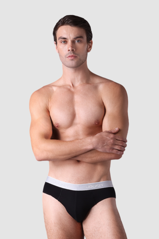 Quần lót nam Jockey Brief Cotton Compact  - J7341Đen