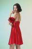 Đầm ngắn nữ Vera satin trơn - V0740