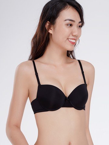 Áo ngực Misaki mút siêu dày cúp trơn - 9102Đen