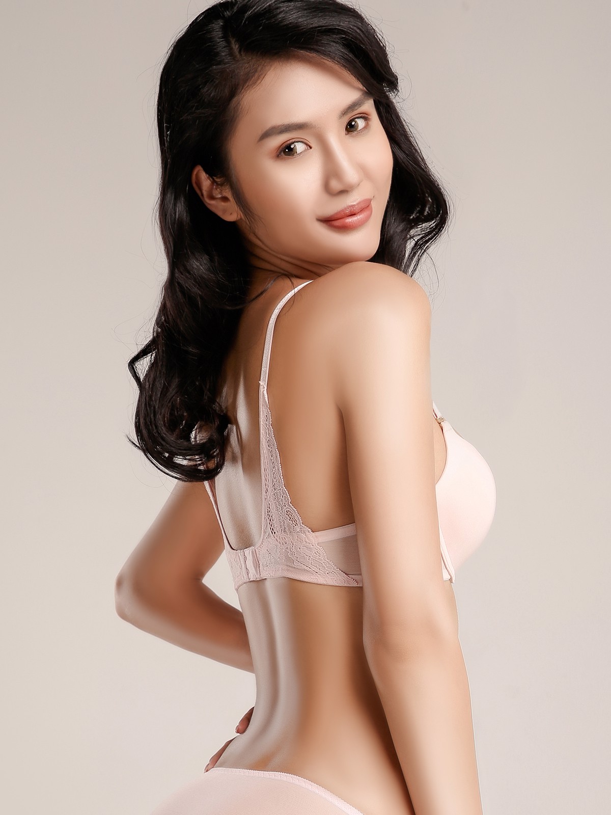 Áo ngực Mold cup 3/4 mút dày VERA Microfiber phối ren - 6301