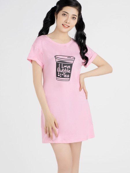 Trang chủ mặc áo váy ngủ vải cotton màu hồng Ban đêm của ngủ trang phục áo  choàng ngủ - Trung Quốc Áo choàng de Soiree y cà dược vải cotton giá